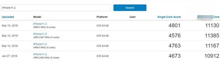 苹果iPhone XS/XR/XS Max跑分对比：