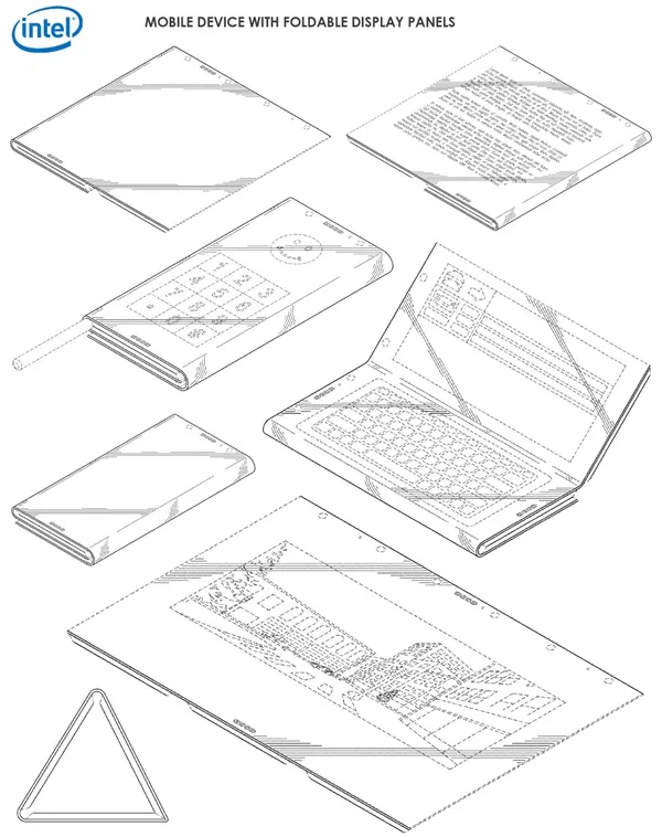 Intel折叠屏设备专利曝光：三屏