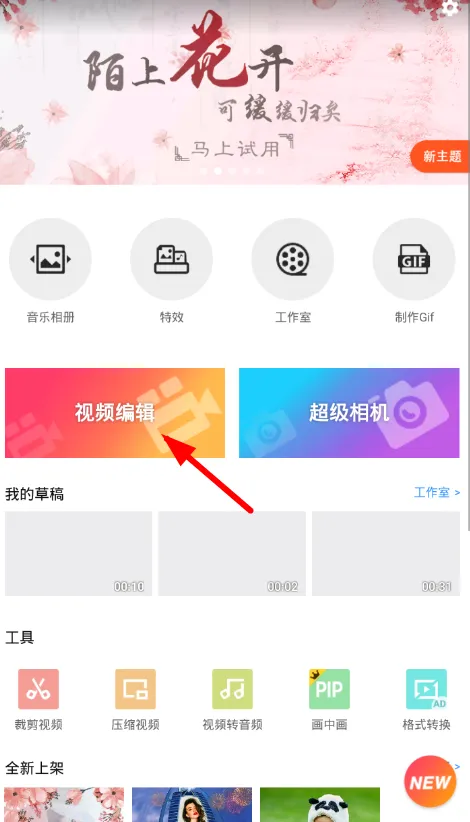 乐秀APP给视频加音效的操作流程