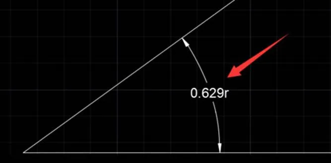 CAD角度标注弧度如何转成十进制度