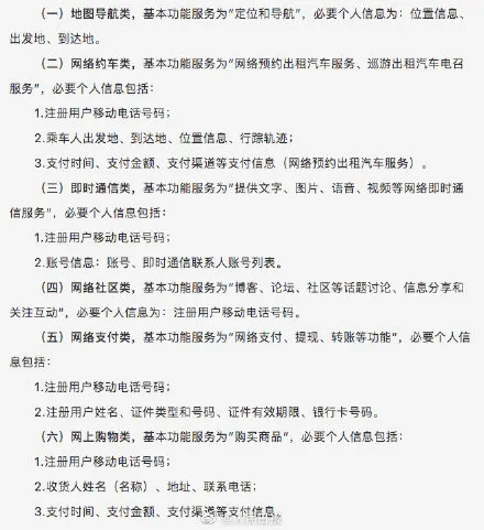 四部门明确App收集个人信息范围 附