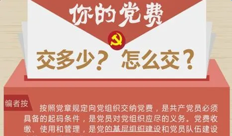 党费收缴标准2020 普通党费一年多