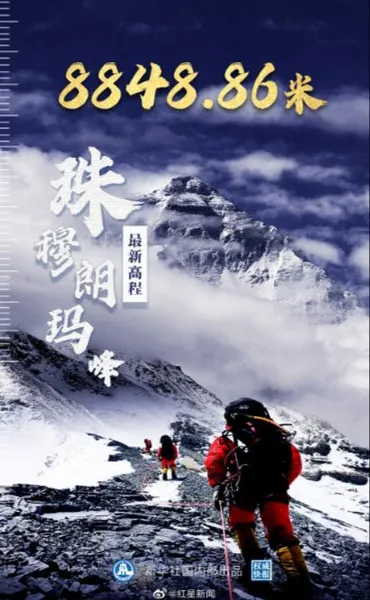珠峰新身高8848.86米 珠穆朗玛峰最