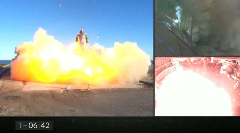 SpaceX星舰着陆时发生爆炸画面曝光