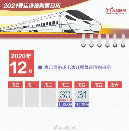 2022春运购票日历 2022春运订票时