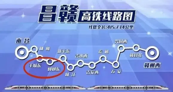 昌赣高铁正式开通运营 昌赣高铁最