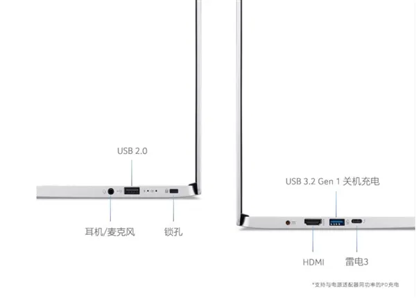 4999元16G+512G 宏碁新蜂鸟Swift 3