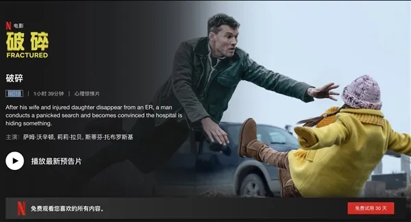 Netflix全新16禁惊悚片《破碎》上线：预告片悬念十足