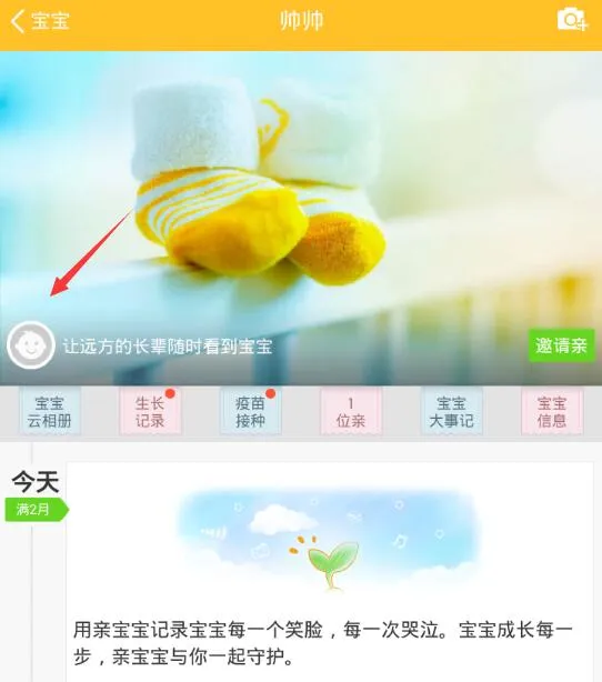 在亲宝宝app中将宝宝信息删除的具