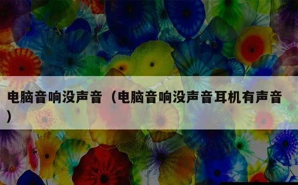 电脑音响没声音耳机有声音 | 电脑