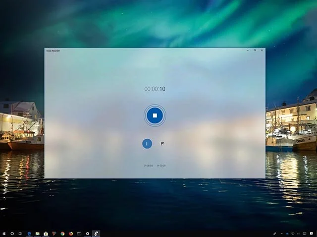 使用Win10上的Voice Recorder应用