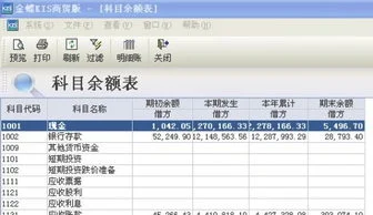 科目,财务软件,金蝶