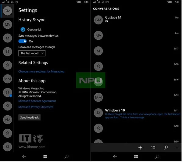 Win10 Mobile新版《消息》即将到来