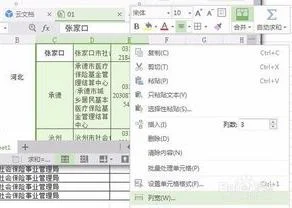 wps表格中如何置换行列