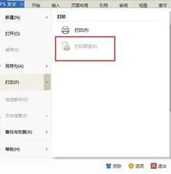wps中pdf如何预览打印
