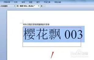 wps打印如何字体放大