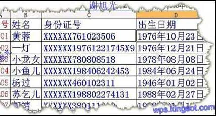 wps用身份证提取龄 | wps表格中根