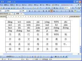 wps表格中如何打看拼音写汉字