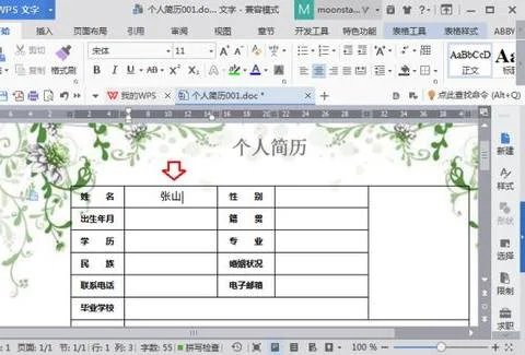 在WPS文字表格前加入序列 | WPS表