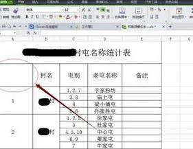 wps表格中如何插入两根斜线