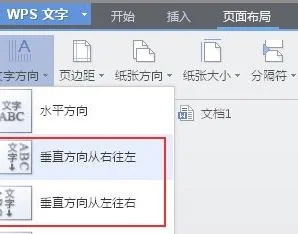 wps中纵向打字 | wps竖向文字