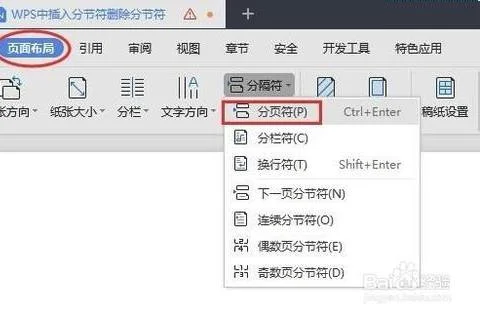 wps版本中分节符插入 | wps中插入分节符