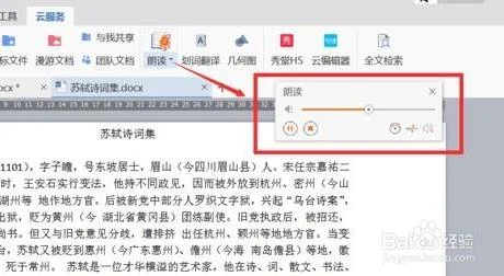 朗读wps | wps开启朗读模式