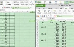 wps表格如何设置成两个窗口显示不出来