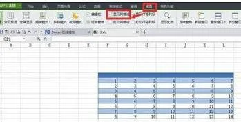 wps表格如何设置显示区域