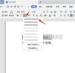 wps如何选择红色下划线