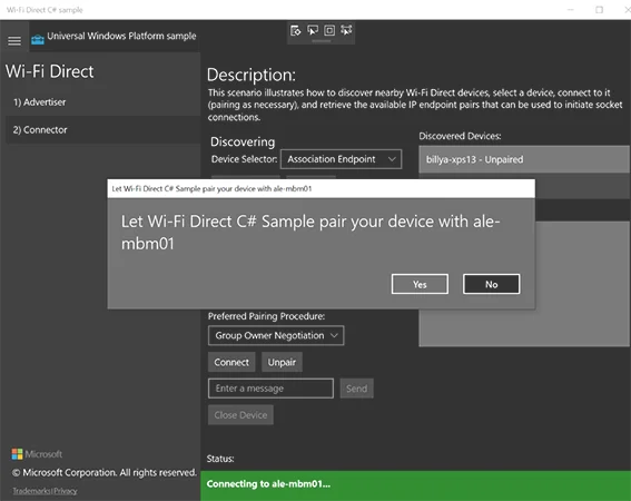 Windows10设备怎么使用wifi direct