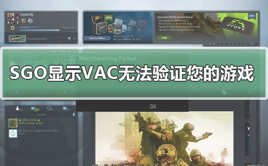 SGO显示VAC无法验证您的游戏SGO显