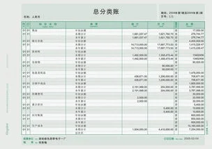 金蝶度总分类账格式