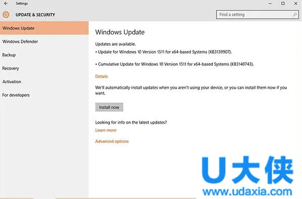 Windows10正式版10586.122升级失败