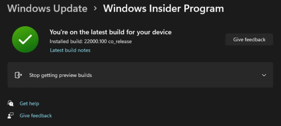 Windows11预览体验计划无法选择渠