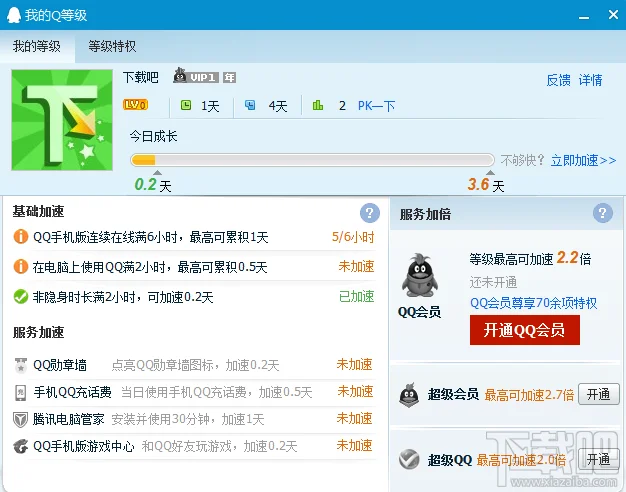 qq等级加速最高多少 qq加速最高7.2天方法