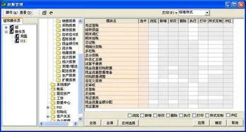 金蝶怎样设置报表权限