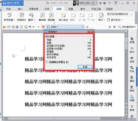 如何看wps版本文档字数