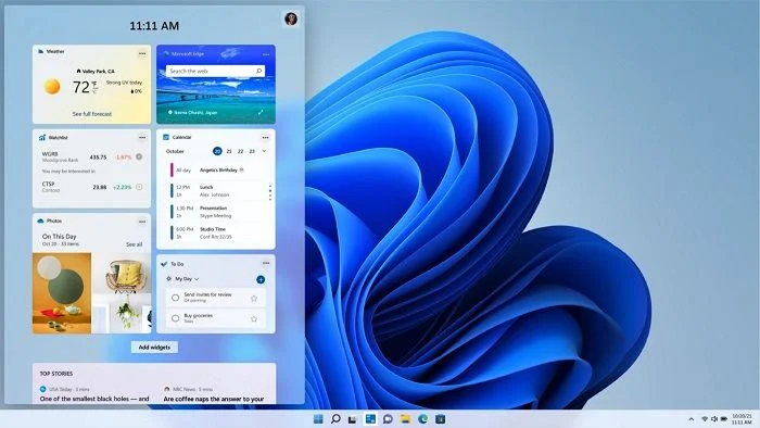 微软正在为Windows 11引入新的第三方小部件面板