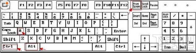 电脑截图快捷键图示