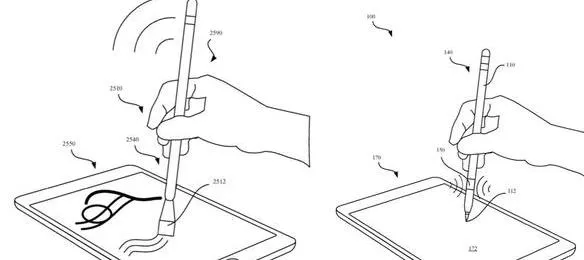 苹果新专利：Apple Pencil触控笔令人