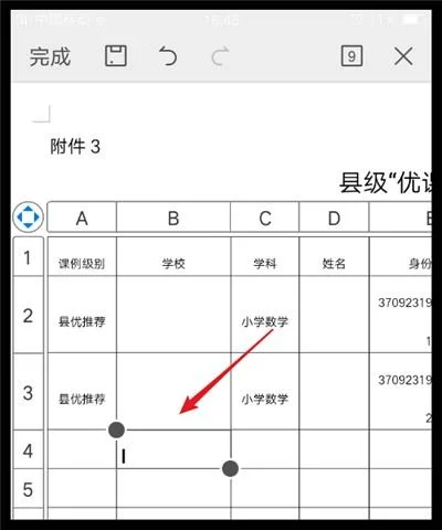 手机上wps如何在圆圈中打对勾