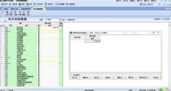金蝶科目初始数据录入